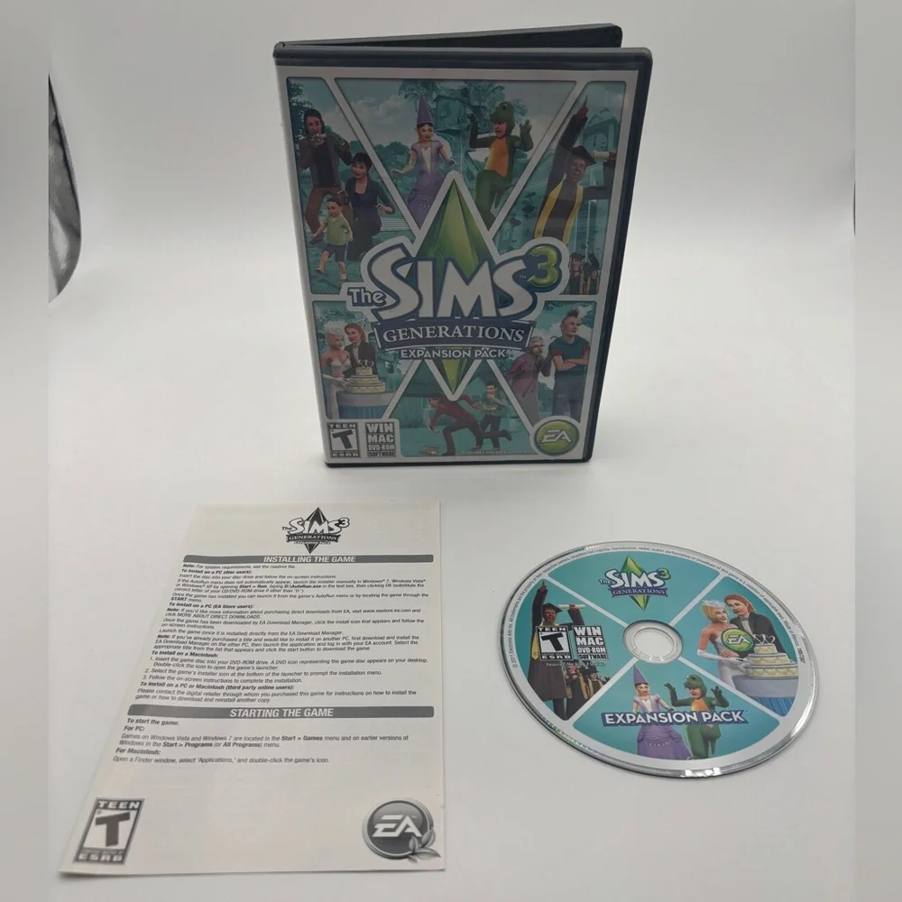 The Sims 3 Generations Expansion Pack - - Black and Green